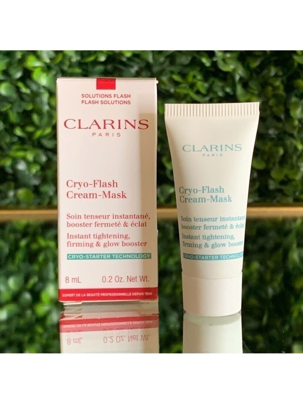 Clarins Cryo-Flash Cream Mask | NEW | Mini Instant Tightening Glow Boosting 8mL